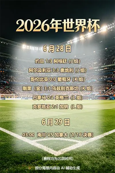 世界杯播报│梅西刷新历史射手榜纪录 首场淘汰赛将上演