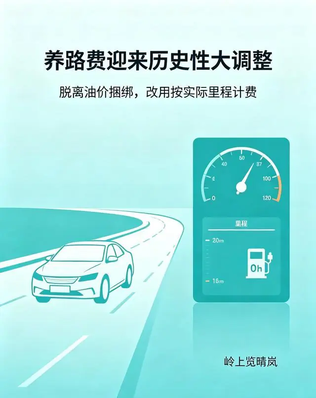 养路费迎来历史性大调整：脱离油价捆绑，改用按实际里程计费