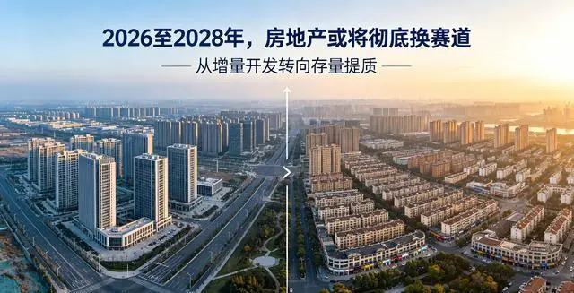 资深业内大佬预判楼市大势,2026至2028年,房地产或将彻底换赛道