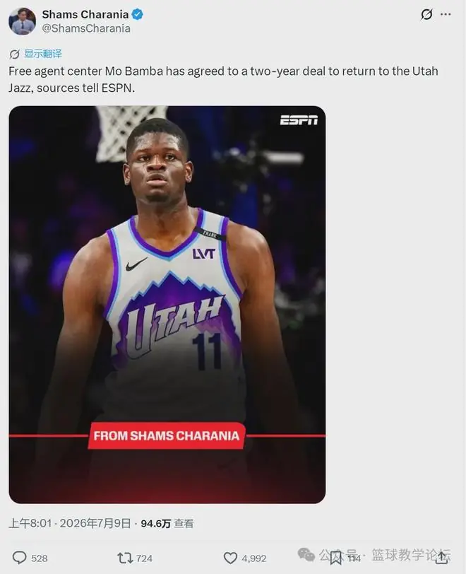 签了签了!臂展怪重返NBA!2K玩家天塌了