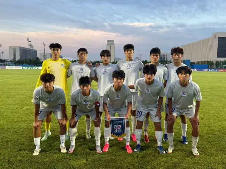 中青赛男足U20组:上海申花U20客场2-1天津津门虎U20
