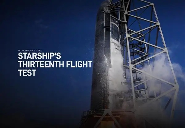 首搭新一代Starlink V3卫星 通信带宽暴增！SpaceX星舰7月16日开始第13次试飞