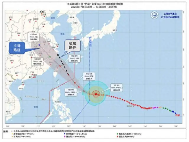 台风“巴威”新动向！这天起影响崇明→