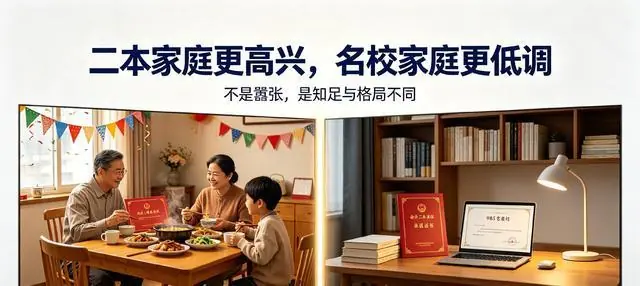突然发现一个规律:考上公办二本的家庭,比考上985的还嚣张?