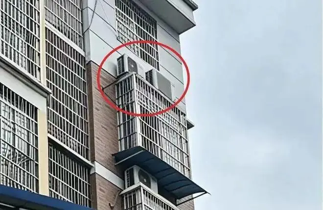 嫌邻居空调外机太吵，对自己及怀孕待产的妻子造成影响，湖北男子起诉索赔1元钱，通过法官调解，邻居将空调外机迁移至合规位置