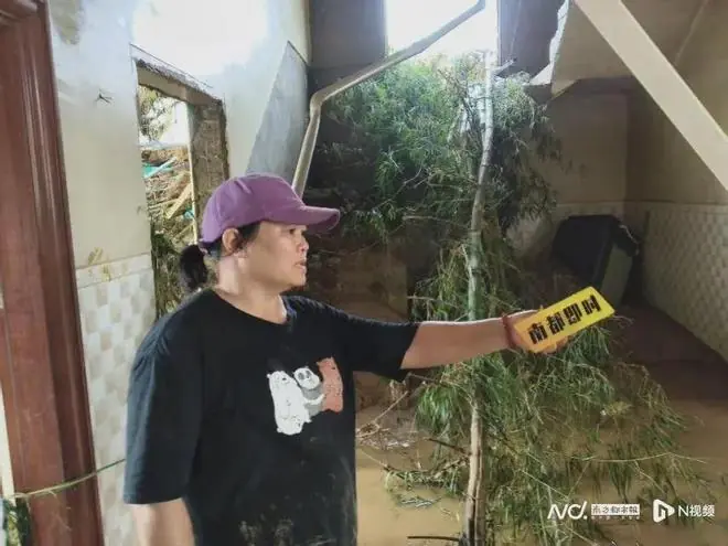 小狗旺财被冲走，广西一村民哽咽：转移上山一个小时后，“大坝崩开缺口，声音很大，轰隆隆隆”