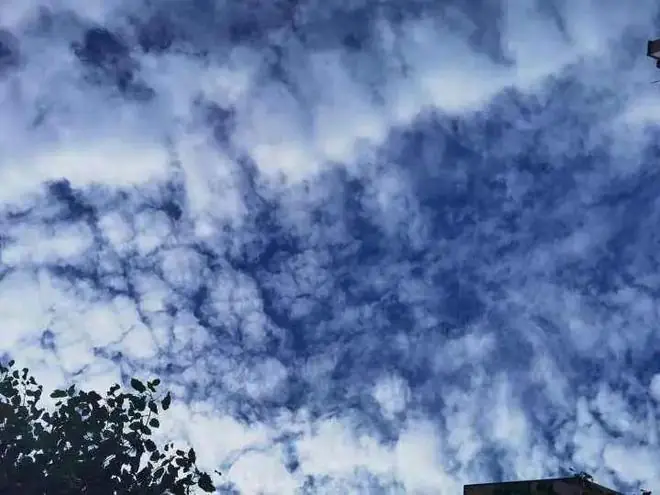 今天很多杭州人拍到！有人说是台风的“前兆云”？