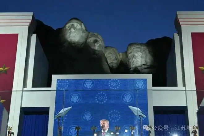 特朗普：“我将是美国最伟大的总统”，特朗普此前希望把自己的头像加在“总统山”上，但这几乎不可能实现