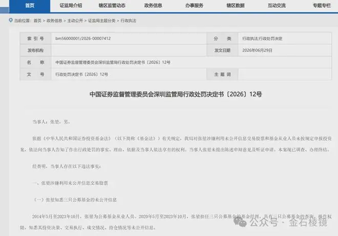 诺安前基金经理再曝“老鼠仓”，努力三年赚了7万，被罚没41万...
