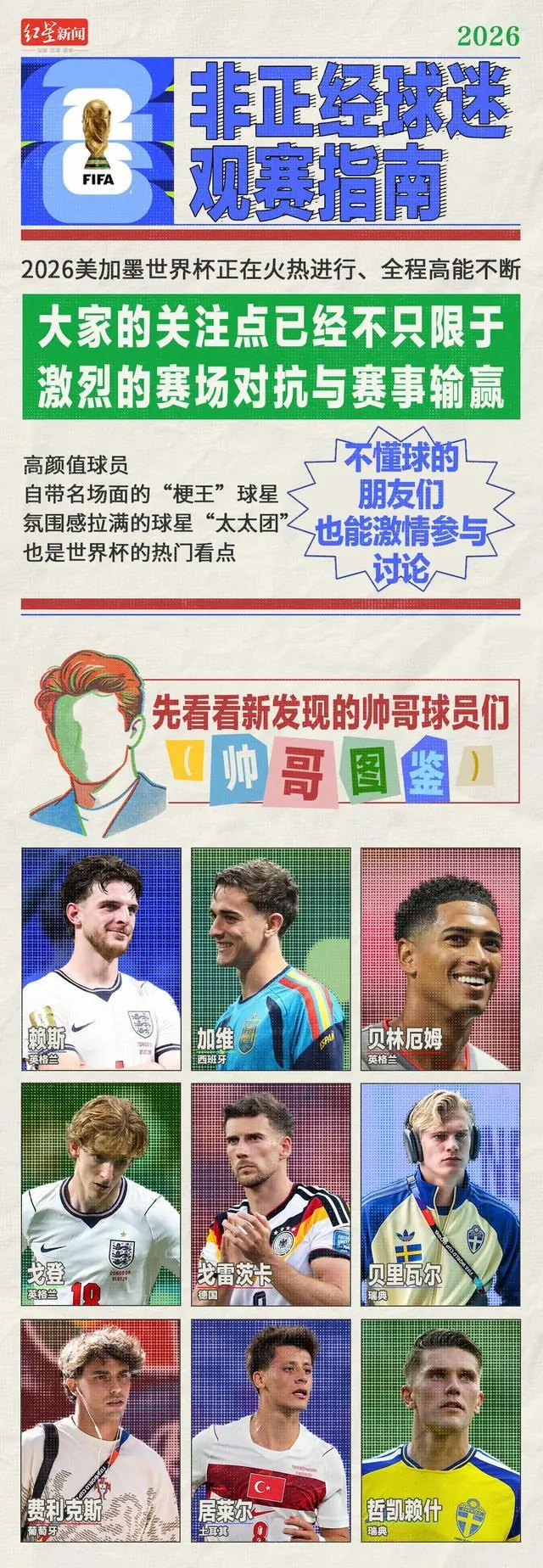非正经球迷观赛指南：颜值、梗王、太太团才是快乐源泉